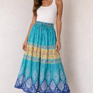 White Stag Tiered Boho  Maxi Skirt Size Medium(8/10)